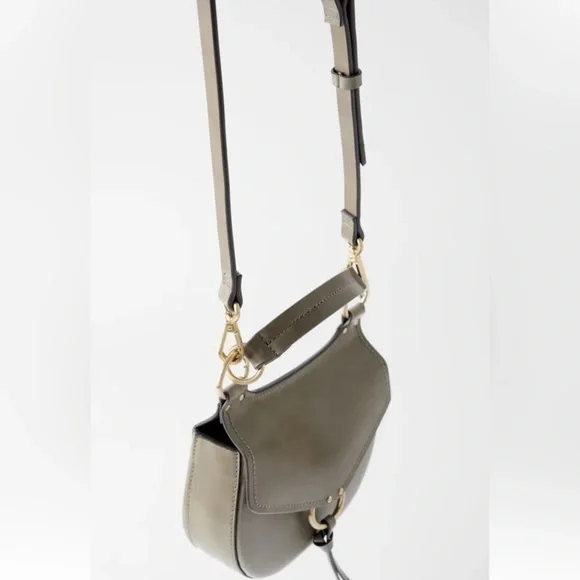 Zara Equestrian gray tassel crossbody bag - Picture 3 of 16